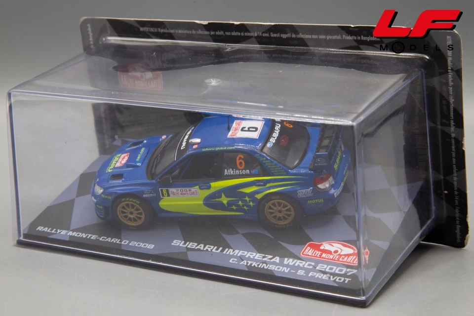 1:43 Subaru Impreza WRC 2007 Rally Montecarlo 2008 - Rally MonteCarlo Collection - Immagine 2 di 2
