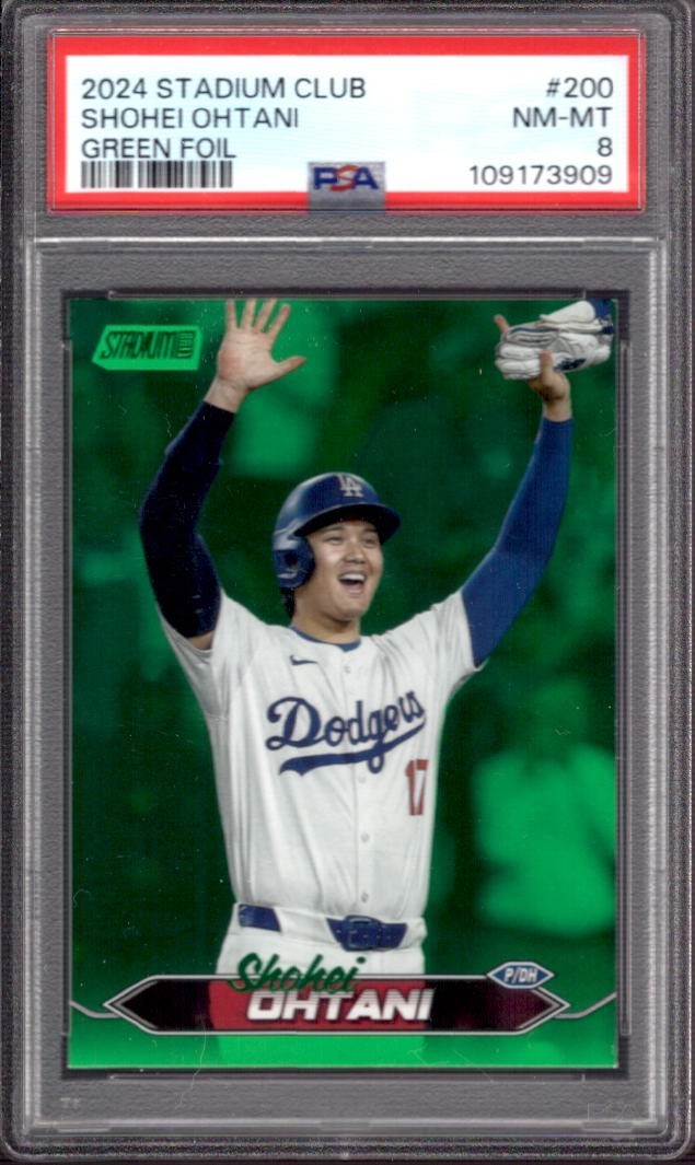 Topps Green Shohei Ohtani front