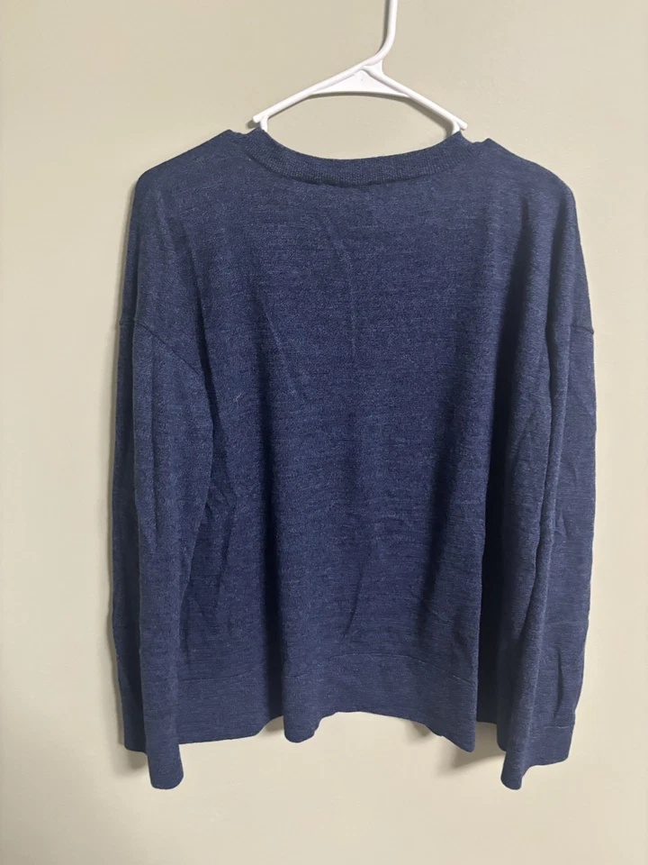 Pendleton 100% Merino Wool Crewneck Sweater Blue Mens Size XL Classic Solid - Image 2 of 4