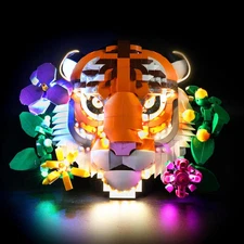 LED Light Kit for Lego the Fauna Collection - Tiger 31217 - Compatible with Lego