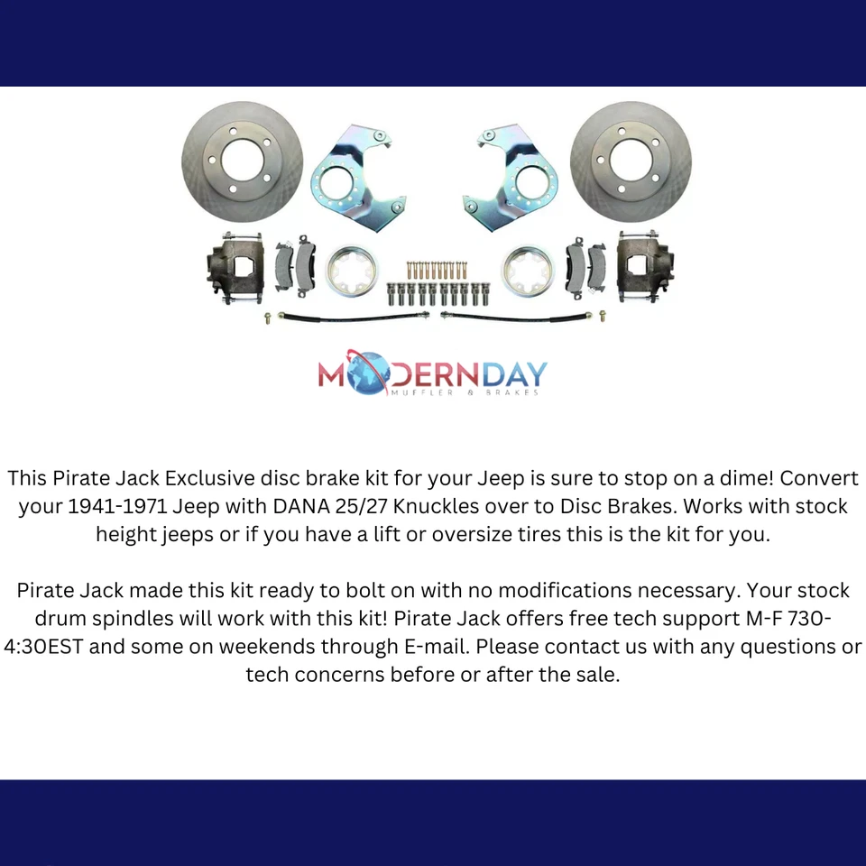 Kit de conversión de freno de disco delantero de eje para DANA 30, 44, 25, 27 DBK5EDF Foto 4 de 4