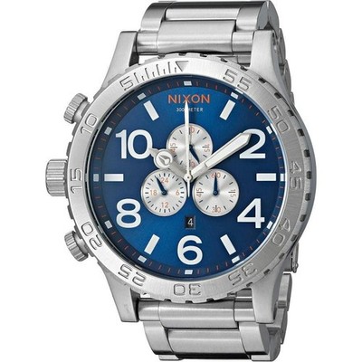NIXON ニクソン 51-30 CHRONO A0831530 NIXON 51-30 CHRONO Blue Dial Stainless Steel Men's Watch A083-1258