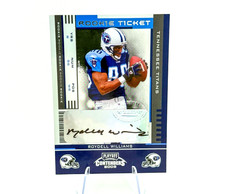 Roydell Williams (RC) 2005 Donruss Playoff Contenders Rookie #166 On-Card Auto. rookie card picture