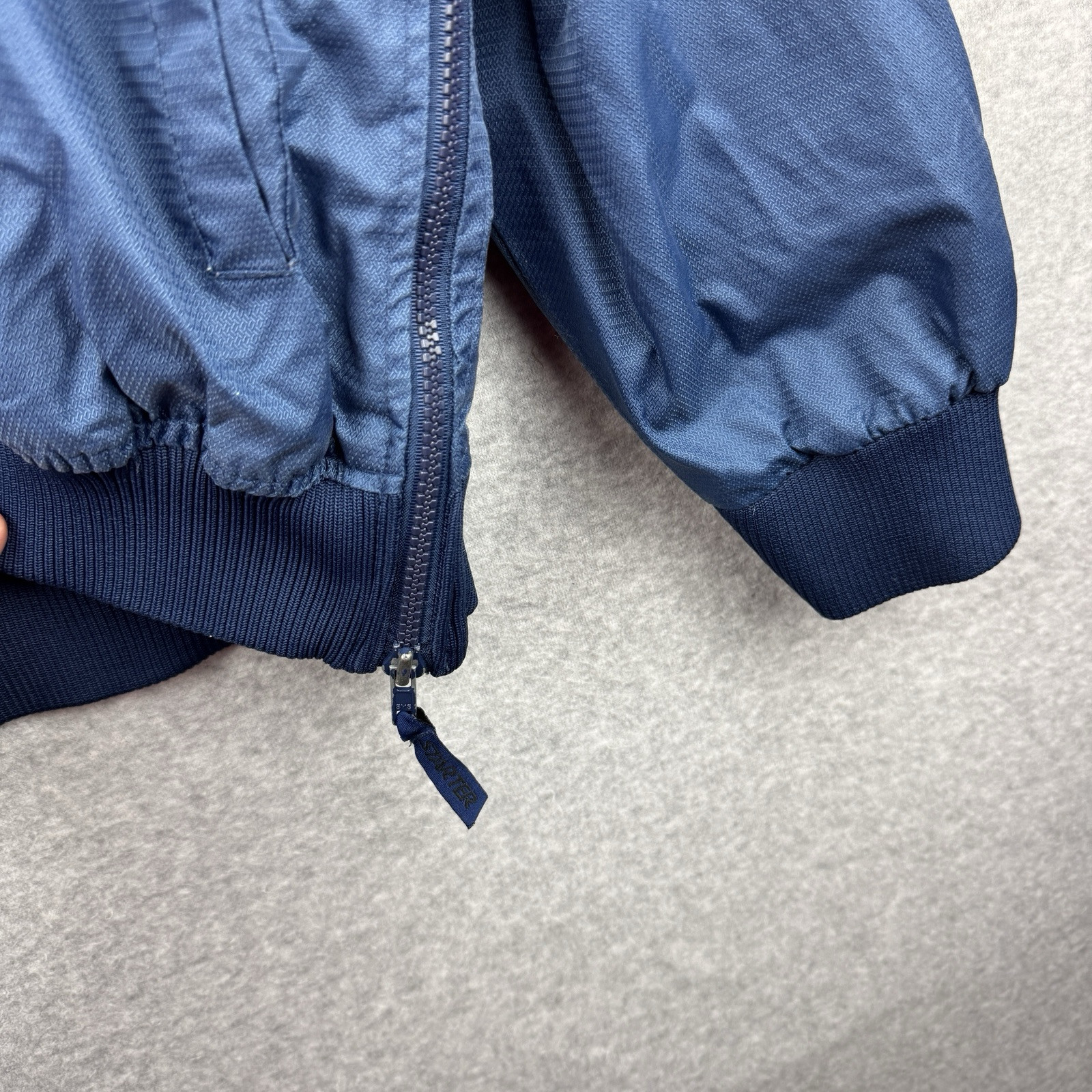 Starter Pull Over Varsity Logo Jacket Wind Breake… - image 2