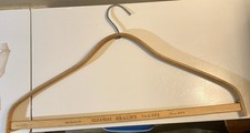 Antique Wooden Advertising Clothes Hanger Braun's Cleaners New York USA