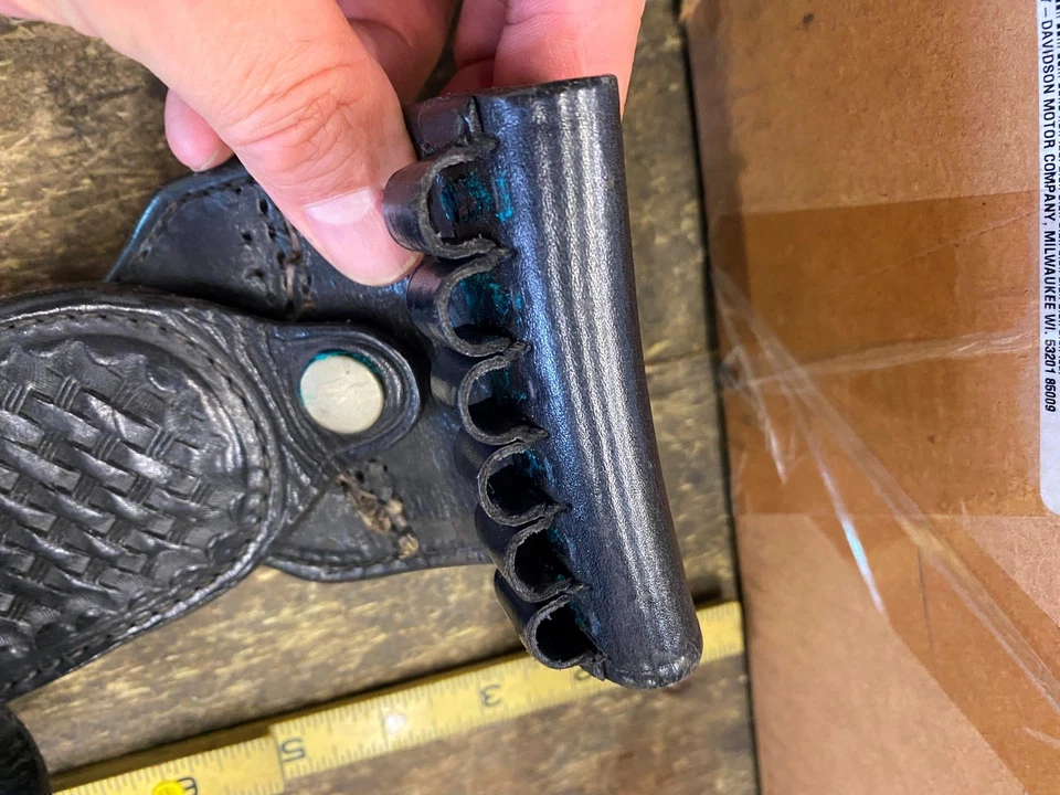 Vtg Smith & Wesson s&w Pgh Police Holster Colt 38 Special Pittsburgh Pa Leather - Image 4 of 4