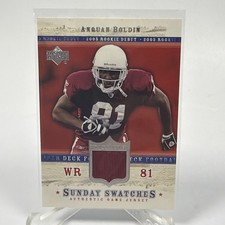 2005 Upper Deck Rookie Debut Sunday Swatches Anquan Boldin #SU-AQ NM Card Patch. rookie card picture