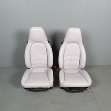 1995-1998 Porsche 911 993 Front Seats Marble Grey Leather Pair Oem 1995-1998 Porsche 911 993 Front Seats Marble Grey Leather Pair Oem