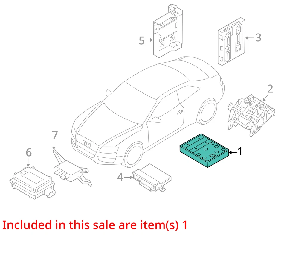 Chassis ECM Driver Park Assist Fits 13-17 AUDI A5 29301867 - Image 4 of 4