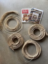 Basket Making Lot, Round Reed, Two Books With Patterns
