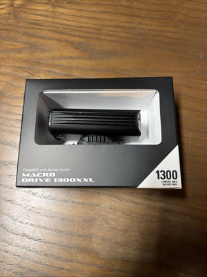 #ad Lezyne Macro Drive 1300XXL Bicycle LED Front Light Matte Black 1300 Lumens $89.99