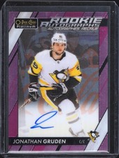 2023-24 O-Pee-Chee Platinum #R-JG Jonathan Gruden Rookie Autographs Matte Pink