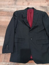 Charles Tyrwhitt 36 Slim Fit Black Super 120s 100 Wool Blazer Stretch 2358