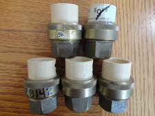 5 PACK Nibco 3/4" CPVC Brass Transition Union Female Adapter Slip x Copper Sweat