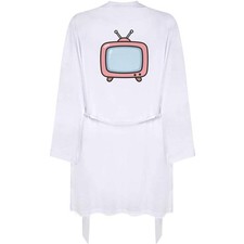 'Cartoon Television' Adult Dressing Robe / Gown RO060437 