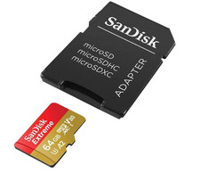 SanDisk Extreme 64GB Class 10 -microSDXC UHS-I Memory Card - NEW, SEALED IN BOX