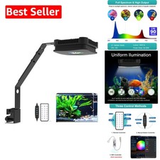 Quiet Cooling 30W LED Aquarium Plant Light with Remote Control for Any Fish Tank