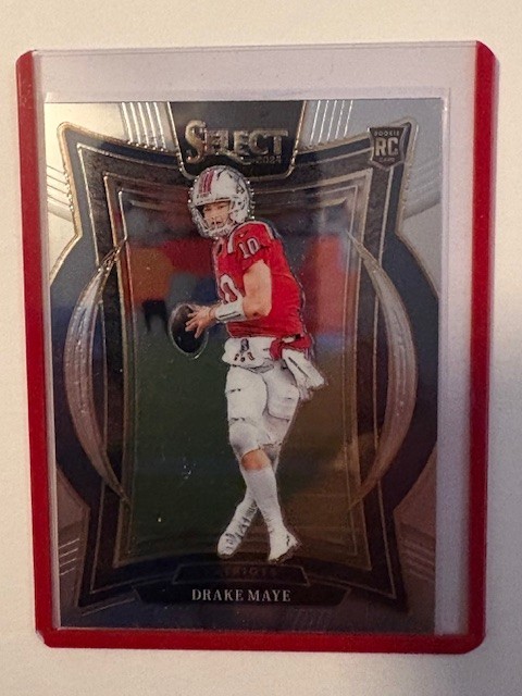 Nice 2024 Select Drake Maye Concourse Rookie Card Silver Prizm Die-Cut 
