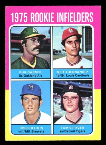 1975 Topps #623 Rookie IF Garner/Hernandez/Sheldon/Veryzer VG-EX JX5663