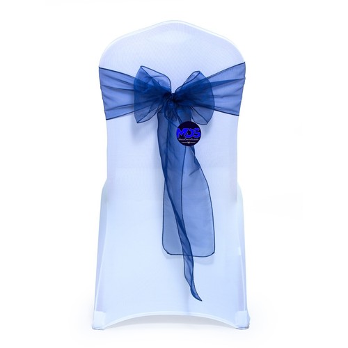 125 Organza Chair Sashes Wider Fuller Bows for wedding party event decoration NW - Picture 26 of 44