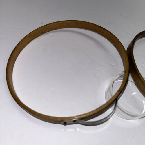 Vintage Princess Adjustable Bow Spring Embroidery Hoop 5” Wood NON FELT LINED - Picture 6 of 6