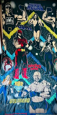RARE** Vintage 1998 NWO WCW twin Comforter Bed Spread 