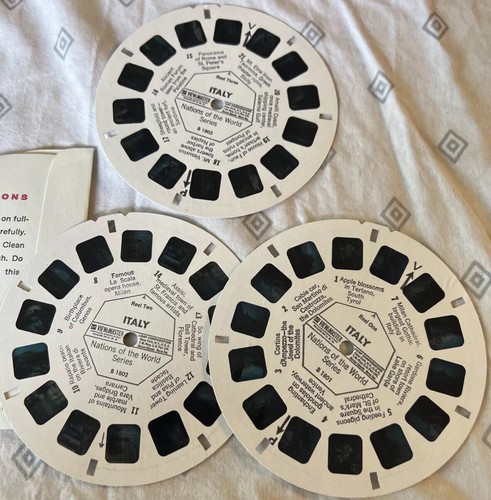 Gaf B180 Italy Nations of the World Travel Series view-master 3 reels packet - Picture 5 of 5