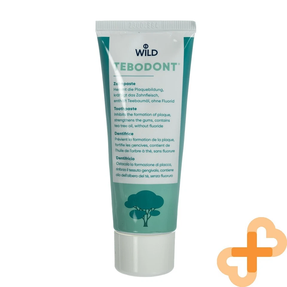 DR. WILD TEBODONT Toothpaste with Tea Tree Oil Without Fluoride 75ml - Image 3 of 4