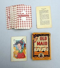 VINTAGE OLD MAID CARD GAME Circus Edition 34 cards  also Animal Rummy game
