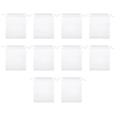 10PCS Fishing Net Bag Bait Container Draw String Mesh Sack Non-woven Net Bag