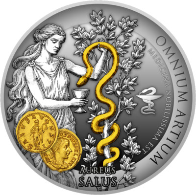 Niue Island 1$ Aureus Salus Medicina медицина médecine 药 医学 Snake  2020