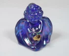 Fenton Guardian Angel Cobalt Blue Carnival Glass, Vintage