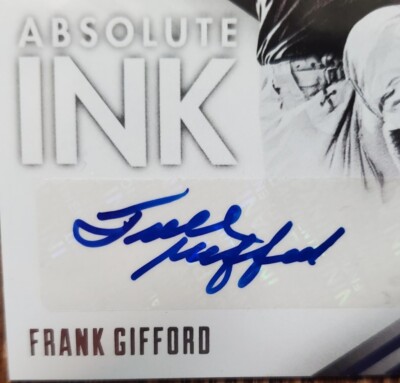 2014 Panini Absolute Ink Giants Frank Gifford Autographed Signed