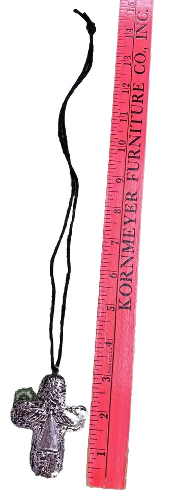 COLAR ANJO CRUZADO DE NATAL CRISTÃO Porcelana - Imagem 3 de 4