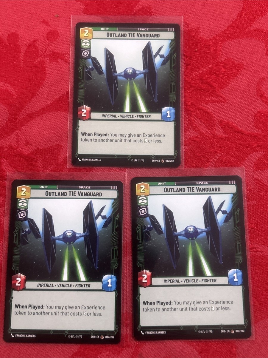 3x Star Wars Unlimited - Outland TIE Vanguard - Shadows of the 3x Star Wars Unlimited - Outland TIE Vanguard - Shadows of the
