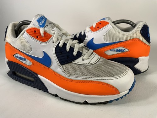 Nike Air Max 90 White Orange Blue Black 