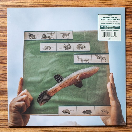 Cotton Jones ‎ The River Strumming. Vinyl Record. Coke Bottle Green