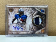 2014 Topps Valor Football Shield of Honor Bishop Sankey RPA Rookie RC Patch Auto