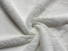 SUPER Luxury Faux Fur Fabric Material - PLUSH SUPER SOFT BRIGHT WHITE