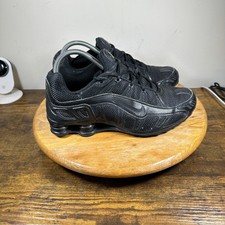 Size 8.5 - Nike Shox Turbo 3.2 SL Triple Black for sale 