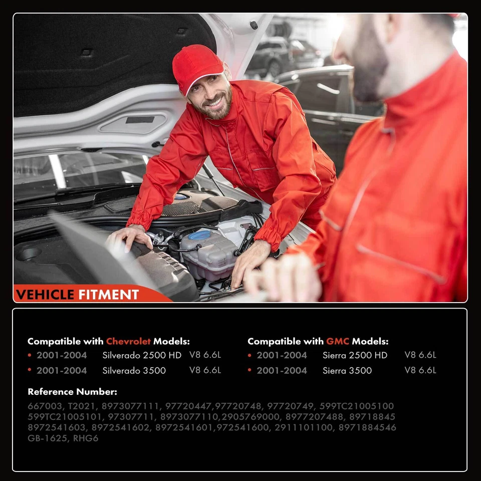 Turbocompresor para Chevrolet Silverado 2500 HD GMC Sierra 2500 HD 8973077111 Foto 3 de 4