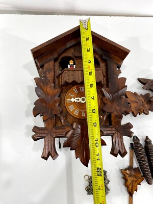 VTG Romance Der Frohliche Wanderer Edelweiss Cuckoo Clock Germany