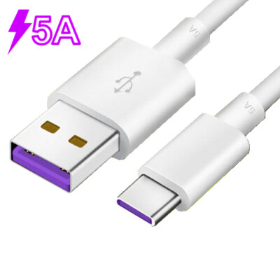 5A USB-C 2m Fast Charging Ladekabel Datenkabel für Huawei Samsung Sony Xiaomi 