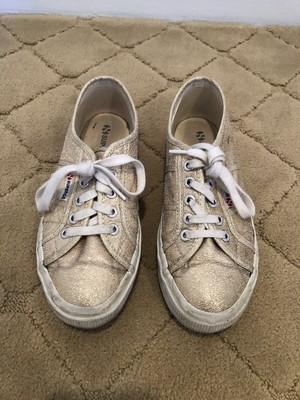superga gold glitter