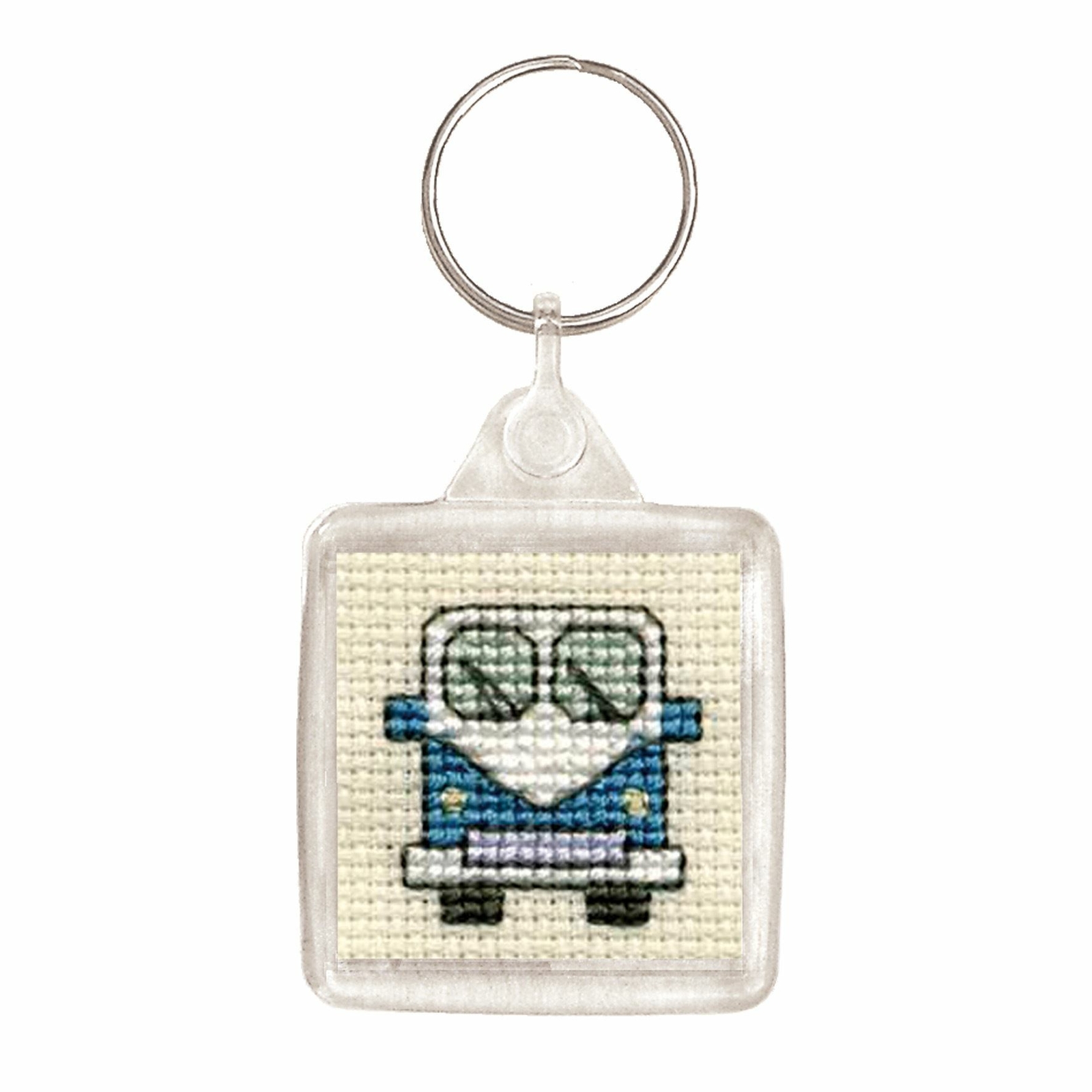 Campervan Keyring Cross Stitch Kit (Textile Heritage)
