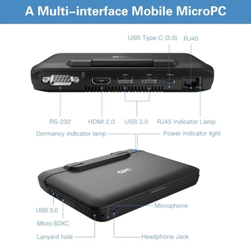 GPD Micro PC 256GB Windows 10 Portable 8GB RAM 256GB SSD Pocket Laptop Computer - Picture 6 of 11