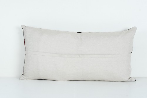 Bohemian Bedding Wool Kilim Pillow Cover - Handmade Hippie Bed Cushion Cover - Picture 4 of 4