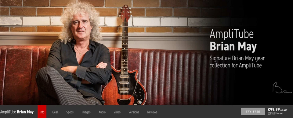IK MULTIMEDIA AMPLITUBE "BRIAN MAY" PLUGIN- SIGNATURE BRIAN MAY GEAR COLLECTION! - Bild 4 von 4