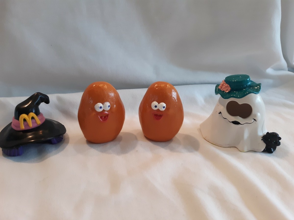 Vintage 1992 Mcdonalds Halloween Happy Meal Toys Witch and Ghost  display picture 1