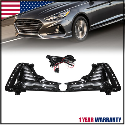 LED Daytime Running Light DRL Fog Lights For 2018-2019 Hyundai Sonata Left Right